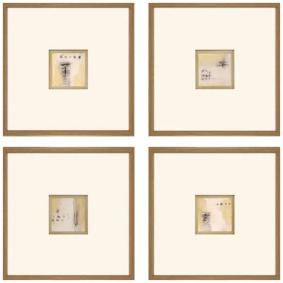 Paragon Code 21"w X 21"h Framed Art Set Of 4