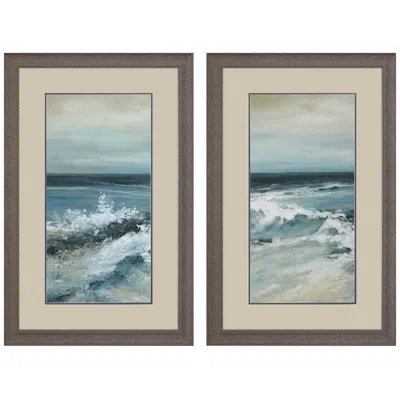 Paragon Converging Currents 21"w X 33"h Framed Art Set Of 2 In Multi