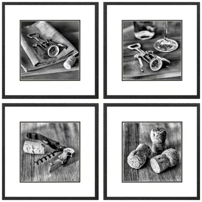 Paragon Cork 19"w X 19"h Framed Art Set Of 4