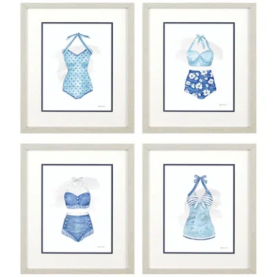 Paragon Cottage At The Cape 17"w X 20"h Framed Art Set Of 4