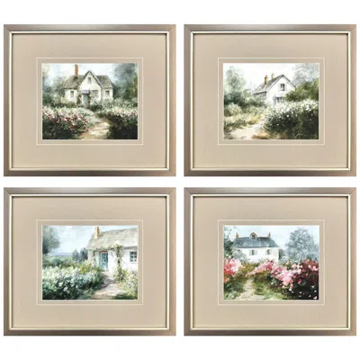 Paragon Cottage Garden 17"w X 15"h Framed Art Set Of 4