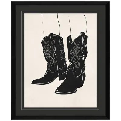 Paragon Cowboy Boots 24"w X 30"h Framed Art
