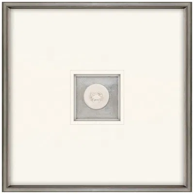 Paragon Crab Intaglio 22" Square Framed Wall Art