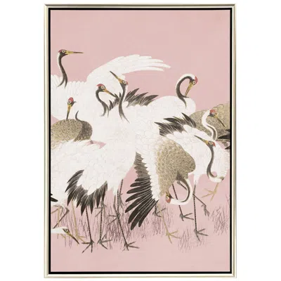 Paragon Curious Cranes Pinna 34"w X 50"h Canvas