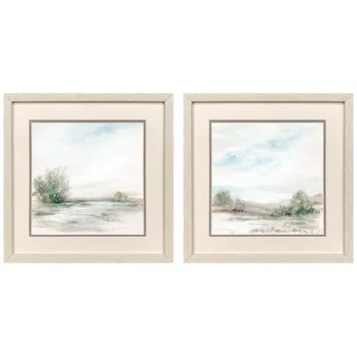 Paragon Dark Serenity 17"w X 17"h Framed Art - Set Of 2 In Neutral