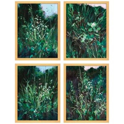 Paragon Dark Study 18"w X 24"h Framed Art - Set Of 4 In Multi
