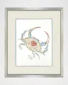 Paragon Decors Crab Celebration I Framed Giclee In Gray