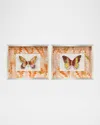 Paragon Decors Flight Patterns Ii Alternative Wall Art, Set Of 2 In Multi