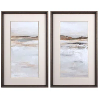 Paragon Desert Floor 19"w X 31"h Framed Art Set Of 2 In Brown