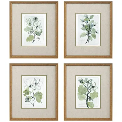 Paragon Dream Blossom 17" High 4-piece Framed Wall Art Set