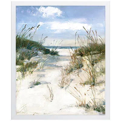 Paragon Dune View 25"w X 31"h Framed Art In White