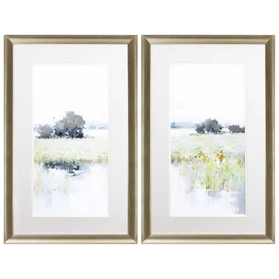 Paragon Early In The Day 21"w X 33"h Framed Art Set Of 2 In Gold