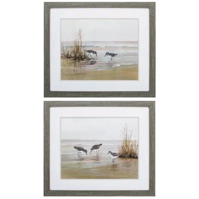 Paragon Early Risers 28"w X 24"h Framed Art Set Of 2 In Multi