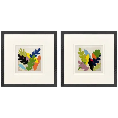 Paragon Eclectic Garden 22"w X 22"h Framed Art Set Of 2