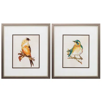 Paragon Eco Bird Iii 14"w X 16"h Framed Art Set Of 2