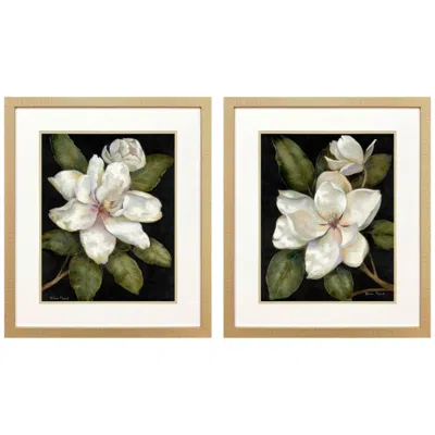 Paragon Elegant Magnolia 24"w X 28"h Framed Art - Set Of 2 In Multi