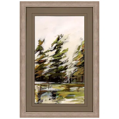 Paragon Evergreen I 44" High Framed Giclee Wall Art