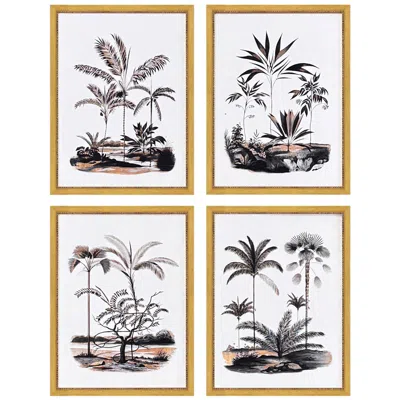 Paragon Exotic Terrain 13"w X 17"h Framed Wall Art Set Of 4