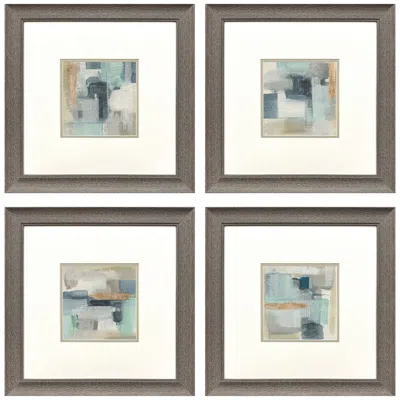Paragon Fern Brook Morning 19"w X 19"h Framed Art - Set Of 4