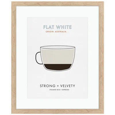 Paragon Flat White 18"w X 22"h Framed Wall Art