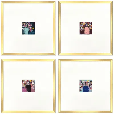 Paragon Floral Emotions 24"w X 24"h Framed Art Set Of 4