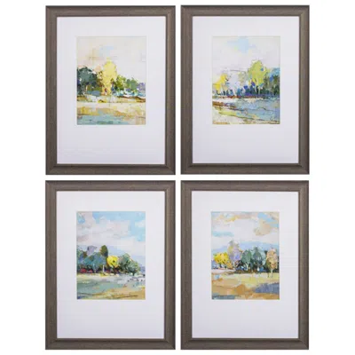 Paragon Forest Expanse 26" High 4-piece Framed Print Wall Art Set