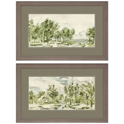 Paragon Forest Path 33"w X 21"h Framed Art Set Of 2