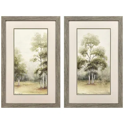 Paragon Forest Walk 21"w X 33"h Framed Art Set Of 2