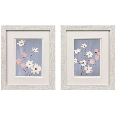 Paragon Garden Party 9"w X 11"h Modern Framed Art Set Of 2