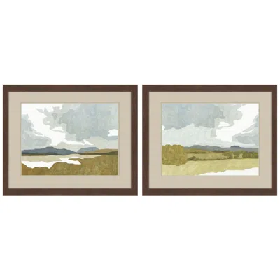 Paragon Gentle Calm 33"w X 27"h Framed Art Set Of 2