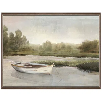 Paragon Gentle River Still 26"w X 19"h Non-glass Framed Art