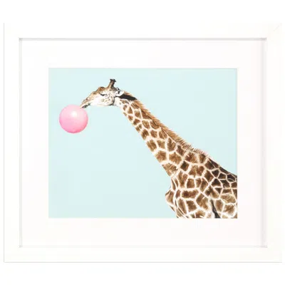Paragon Giraffe Pop 29"w X 25"h Framed Art