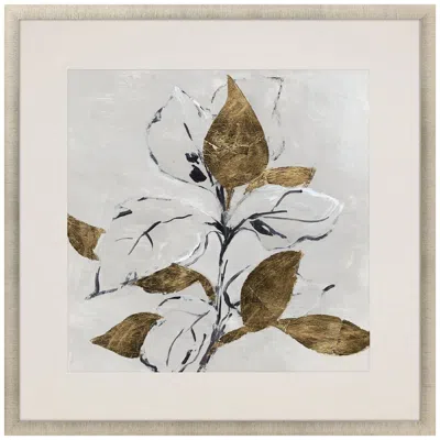 Paragon Golden Floral I 35"w X 35"h Framed Art