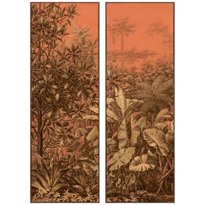 Paragon Golden Reverie I 16"w X 48"h Framed Art - Set Of 2 In Multi