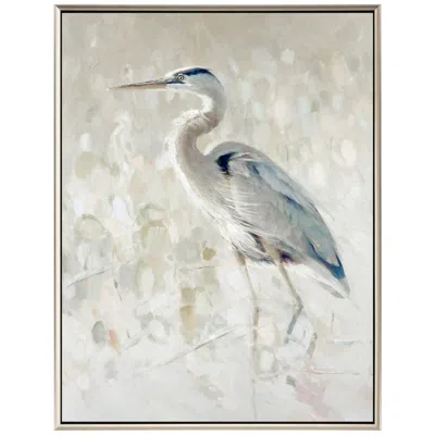 Paragon Great Blue Heron Ii 50" High Giclee Framed Canvas Wall Art