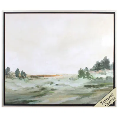 Paragon Green Landscape 36"w X 30"h Canvas In Multi
