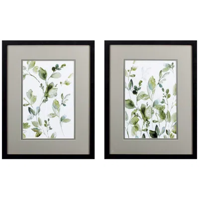 Paragon Greeting To Morning 21"w X 27"h Framed Art Set Of 2 In Gray