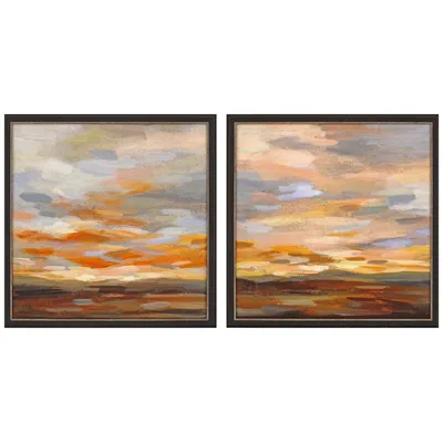 Paragon High Desert Sky 26"w X 26"h Framed Art Set Of 2 In Multi