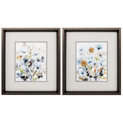 Paragon Holland Spring Mix 14"w X 16"h Framed Art Set Of 2 In Gray