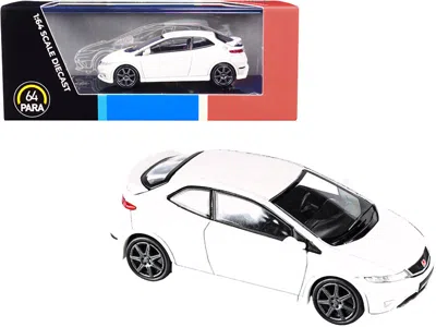 Paragon Honda Civic Type R Fn2 Euro Championship White 1/64 Diecast Model Car By