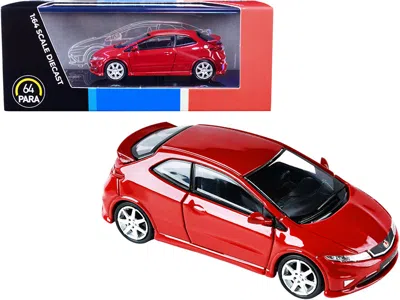 Paragon Honda Civic Type R Fn2 Euro Milano Red 1/64 Diecast Model Car By