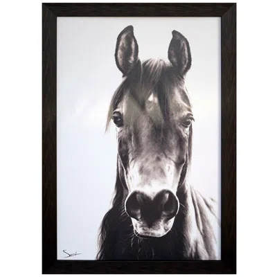 Paragon Horse Portrait 35"w X 50"h Framed Art In Multi