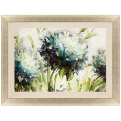 Paragon Hydrangea Field 45"w X 34"h Framed Art