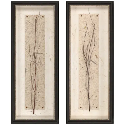Paragon In Balance 32"h 2-piece Mixed Media Framed Wall Art Set