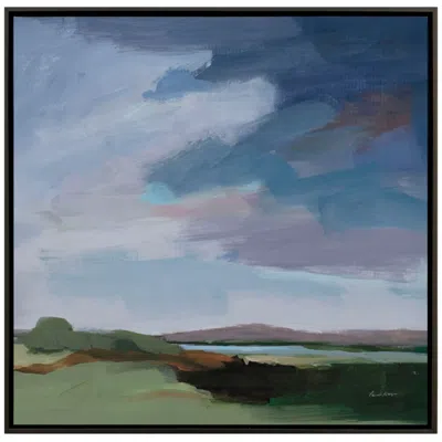 Paragon Incoming 29"w X 29"h Canvas In Blue