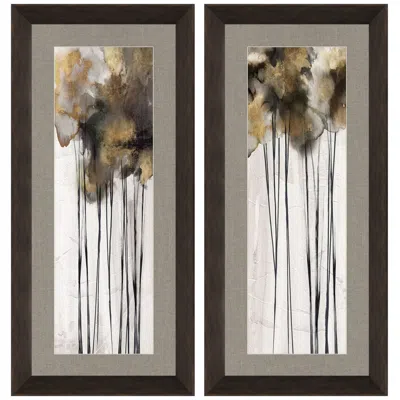 Paragon Inky Trees 20"w X 44"h Framed Art Set Of 2