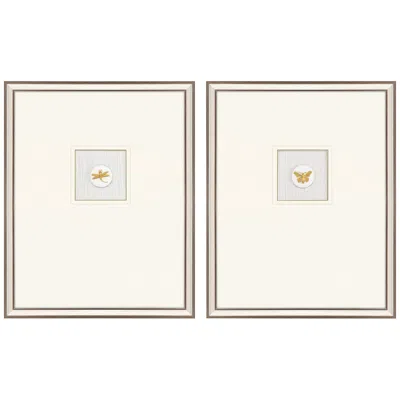 Paragon Insect Intaglio Ii 25" High 2-piece Framed Wall Art Set