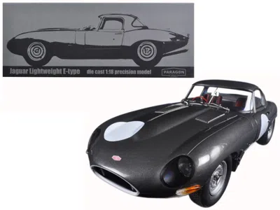 Paragon Jaguar Lightweight E-type Continuation Metal 1/18 Diecast Model Car By  In Black