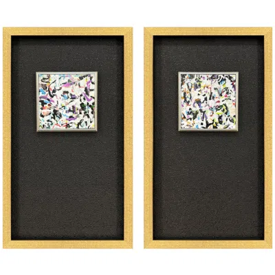 Paragon Kano 14"w X 24"h Framed Art - Set Of 2