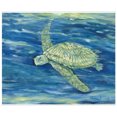 Paragon Lagoon Turtle Ii 31"w X 25"h Canvas